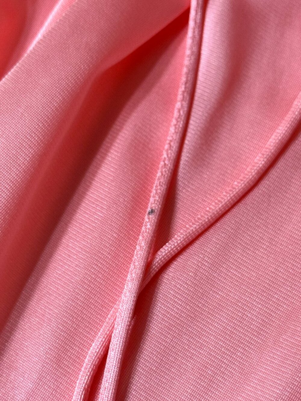 Vtg Vanity Fair Embroidered Slip Nightgown Maxi Butterfly Coral Pink Nylon Satin - Picture 12 of 13